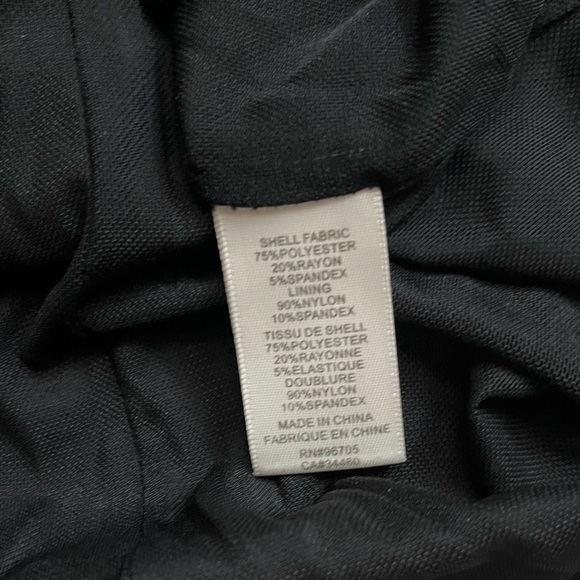 Rebecca Taylor Navy Black Bodycon Career Professional Cap Sleeve Dress Size 4 - Picture 7 of 9